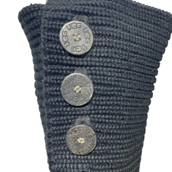 UGG Classic Cardy Boots Black ribbed - Picture 5 of 13